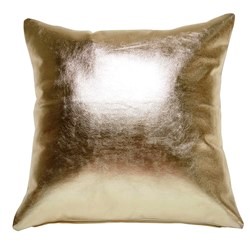 CUSCINO IN PELLE DORATA JILL