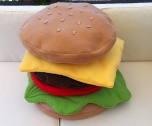 regalo originale casa CUSCINO HAMBURGER