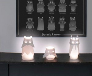 idee regalo originali lampada da tavolo uccelli