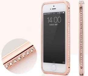 IDEE REGALO ORIGINALI REGALI PER DONNA CUSTODIA IPHONE 5 CON FINTI DIAMANTI