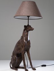 idee regalo originali lampada da tavolo levriero