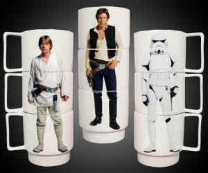 IDEE REGALO ORIGINALI SET 3 TAZZE IMPILABILI