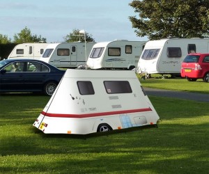 idee regalo originali tenda a forma di roulotte