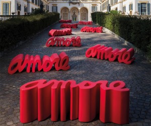 regalo originale giardino PANCA AMORE