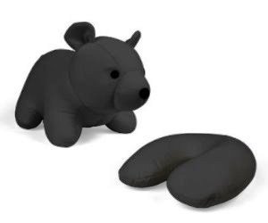 idee regalo originali poggiatesta e cuscino da viaggio orso