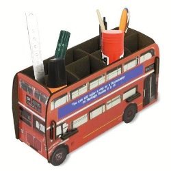 idee regalo originali per la casa portaoggetti a forma di bus inglese