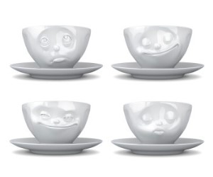 idee regalo originali set 4 tazze per ogni umore