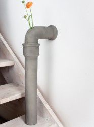 idee regalo originali vaso in cemento a forma di tubatura