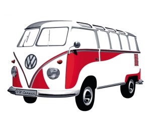 adesivo da parete originale VOLKSWAGEN FURGONCINO