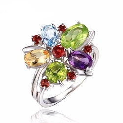 ANELLO FIORE MULTICOLORE