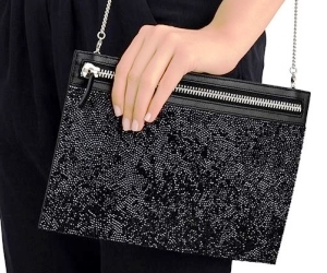 borsetta glam rock swarovski