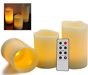 SET 3 CANDELE A LED