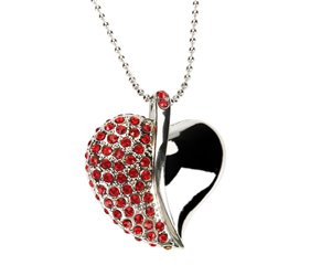collane originali donna CUORE USB