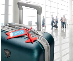 etichetta valigia bagaglio aeroplanino