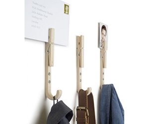 IDEE REGALO ORIGINALI APPENDIABITI DA PARETE A FORMA DI MOLLETTE