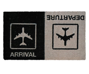 idee regalo originali zerbino arrival departures