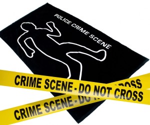 idee regalo originali telo mare crime scene