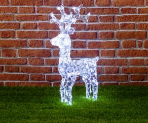 decorazioni natalizie renna di vetro