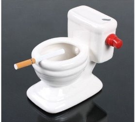 IDEE REGALO ORIGINALI POSACENERE A FORMA DI WC