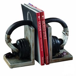 idee regalo originali per la casa set 2 reggilibri a forma di cuffie per dj