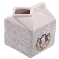 IDEE REGALO ORIGINALI PER LA CUCINA BRICCO IN CERAMICA A FORMA DI PACCO DEL LATTE