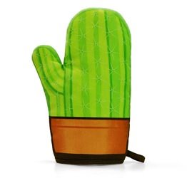 IDEE REGALO ORIGINALI PER LA CUCINA GUANTO DA FORNO CACTUS