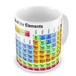 IDEE REGALO ORIGINALI TAZZA TAVOLA PERIODICA