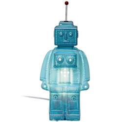 LAMPADA DA TAVOLO DESIGN ROBOT BLUE