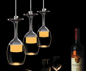 lampadario calici di vino regali casa