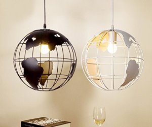 LAMPADARIO GLOBO TERRESTRE REGALI ORIGINALI CASA