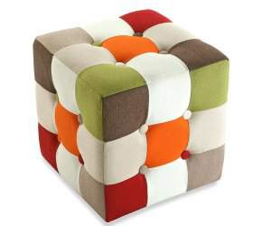 REGALI ORIGINALI CASA POUF PATCHWORK