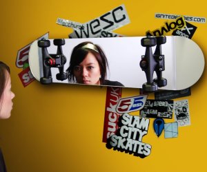 SPECCHIO DA PARETE SKATEBOARD