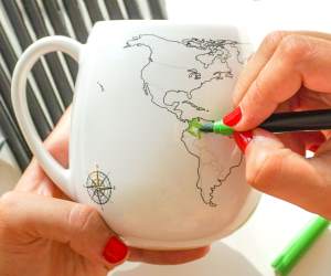 TAZZA COLORABILE WORLD