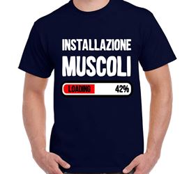 tshirt installazione muscoli