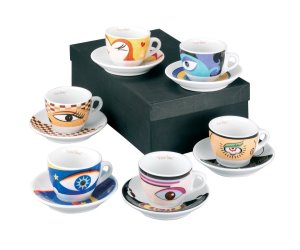 idee regalo originali per la cucina set 12 tazzine magic eyes