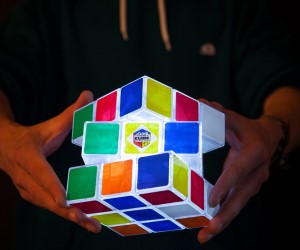 idee regalo originali lampada rubik