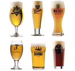 idee regalo originali set 6 bicchieri da birre del mondo