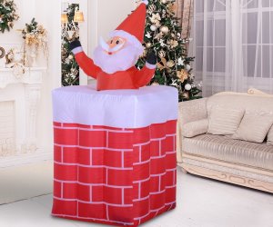 DECORAZIONI NATALIZIE ORIGINALI BABBO NATALE GONFIABILE