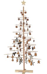 DECORAZIONI NATALIZIE ORIGINALI ALBERO DI NATALE DI LEGNO