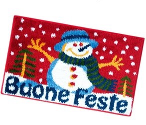 DECORAZIONI NATALIZIE ZERBINO BUONE FESTE