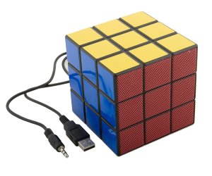 idee regalo originali altoparlante a forma di cubo di rubik