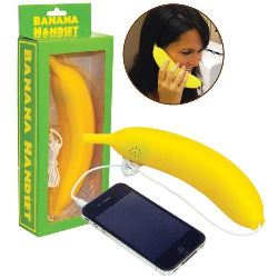 idee regalo originali ricevitore per telefoni a forma di banana