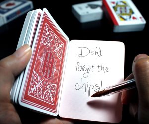 idee regalo originali block notes carte da poker