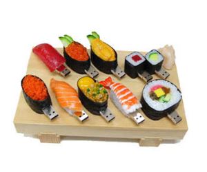 idee regalo originali gadgets chiavette usb sushi