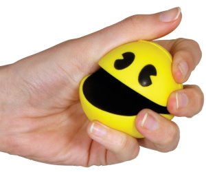 idee regalo originali palla antistress pac man