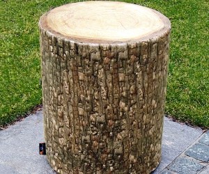 pouf originale giardino tronco