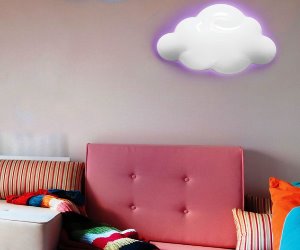 idee regalo originale lampada da parete a forma di nuvola