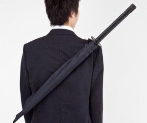idee regalo originali ombrello samurai
