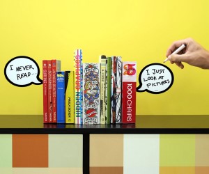 idee regalo originali fermalibri fumetti
