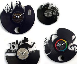 idee regalo originali per la casa orologio da parete vinile